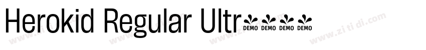 Herokid Regular Ultr字体转换